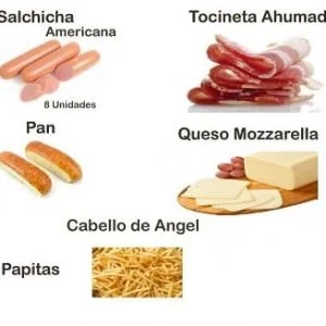 Ingredientes para perros calientes a domicilio