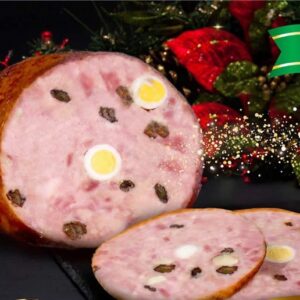 Pavo Relleno de Carnes Premium Tajado x 1.500 g + Salsa de Ciruela