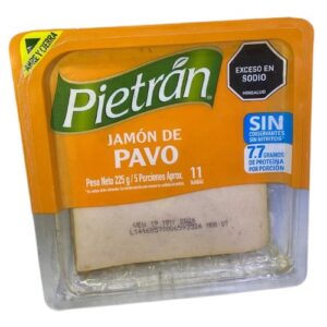 Jamon de pavo Pietran x 225 gr