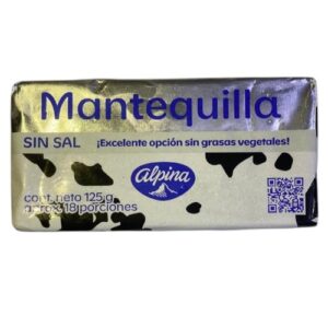 Mantequilla sin sal Alpina x 125 gr