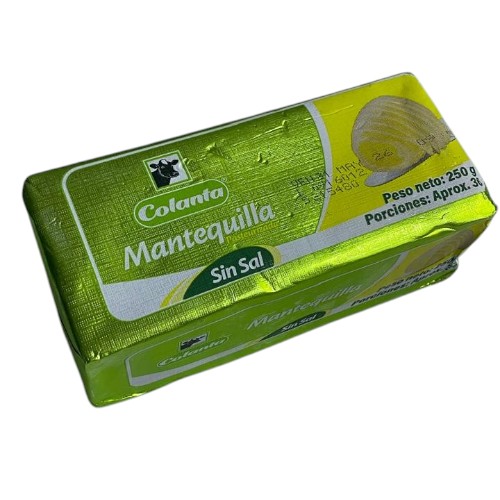 Mantequilla sin sal Colanta x 250 gr