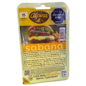 Queso sabana Alpina x 240 gr
