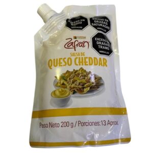 Salsa de queso cheddar Zafran x 200 gr
