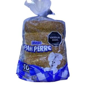 Pan Perro 10 unidades Bimbo x 800 gr