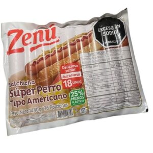 Salchicha Super perro de 18 unid Zenu x 1440 gr