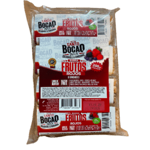 Barra de Frutos rojos 8 unidades Santo bocao x 200 gr