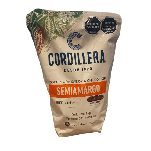 Cobertura Chocolate semiamargo Cordillera x 1kg