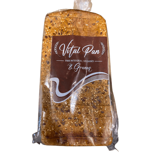 Pan integral vegano 8 granos Vital pan x 500 gr