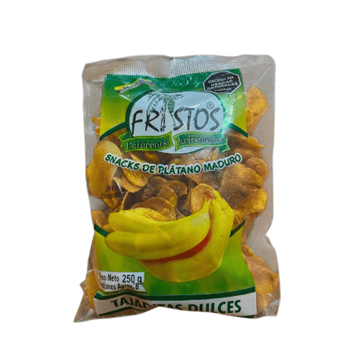 Tajaditas de platano dulce Fristos x 250 gr