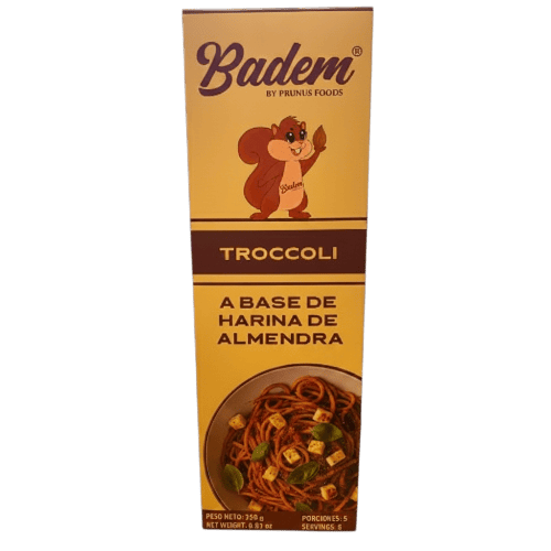 Pasta artesanal a base de almendra sin gluten Troccoli Badem x 250 gr