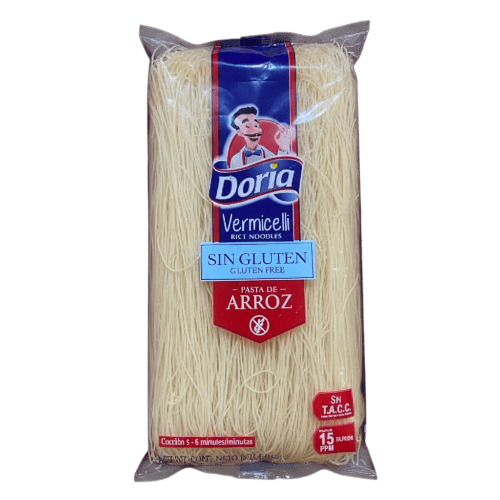Pasta de arroz Vermicelli sin gluten Doria x 200 gr