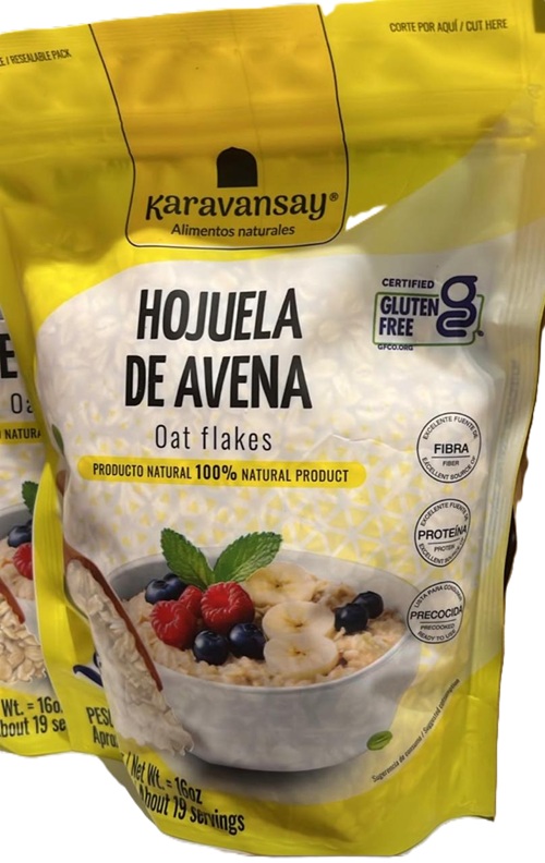 Avena en hojuelas 100% natural Karavansay x 400gr